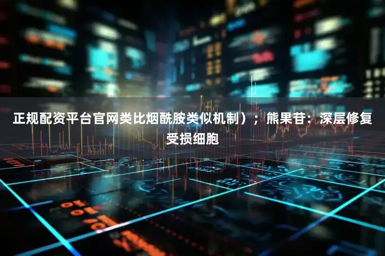正规配资平台官网类比烟酰胺类似机制）；熊果苷：深层修复受损细胞